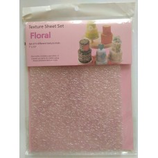 Цветочный комплект текстурного листа,для кондитерских шедевров "Floral" 6 шт-разных