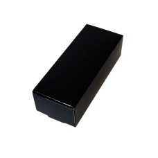 Коробка на 5 макаронс чорна, 140*57*38