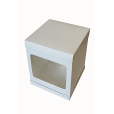 Коробка для торта з вікном з трьох частин, 250*250*300