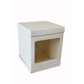 Коробка для торта з вікном з трьох частин, 250*250*300