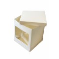 Коробка для торта з вікном з трьох частин, 250*250*300