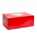 Коробка на 6 капкейків "Серце" червона, 180*240*90