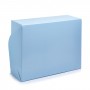 Коробка на 6 капкейків "Блакитна", без вікна. 240*180*90