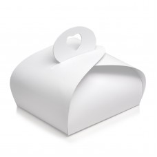 Коробка для одного пирожного,размер 110*110*70,качественный мелованный картон,стоимость 3,25 грн. Ручка сердце.