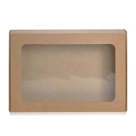 Упаковка для пряників та макаронс, крафт 220*150*30