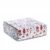 Новорічна коробка для печива, макарунс (macarons) Санта, 150*150*50
