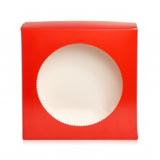 Коробка для пряників "Коло" червона, 200*200*35