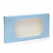 Коробка для плитки шоколада "Голубая", 160*80*15