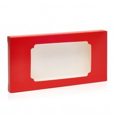 Коробка для плитки шоколада "Красная", 160*80*15