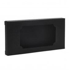 Коробка для плитки шоколада из дизайнерского картона "Черная", 160*80*15
