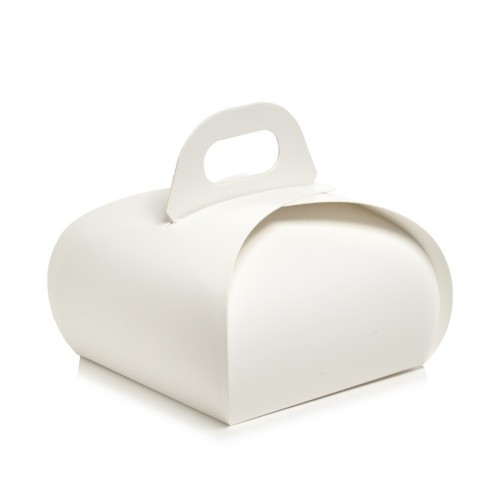 Коробка-бонбоньєрка для тістечок з макулатурного картону, 170*170*120