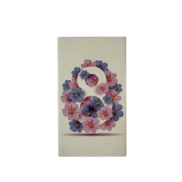 Бірка "8 у квітах", 50*90, 20 шт.