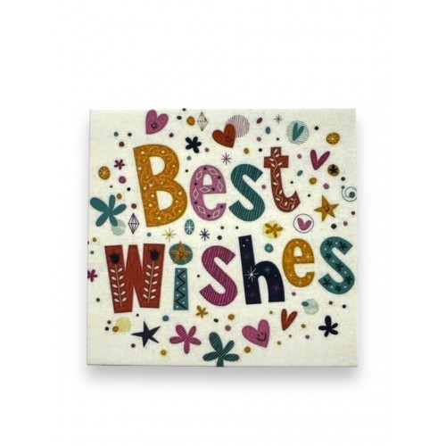 Листівка "Best wishes", 88*88