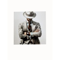 Бірка «man`s style». 60*60, 20 шт.