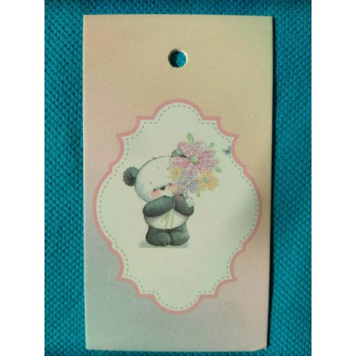 Бірка Ведмедик №5, 20 шт