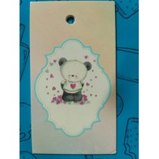 Бірка Ведмедик №3, 20 шт