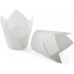 Паперова форма для кексів Тюльпан біла, 20 шт.