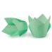 Паперова форма для кексів Тюльпан зелена, 20 шт.