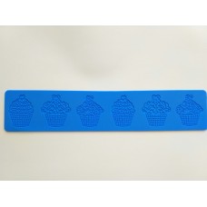 Силіконовий килимок (матовий) для айсингу "Капкейк". Розміром 390*80 мм.