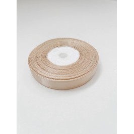 Стрічка атласна "Бежева", 12 мм