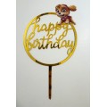 Топпер "Happy birthday” Щенячий патруль №2, акриловий пластик, 100*170