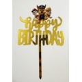 Топпер "Happy birthday” Щенячий патруль №4, акриловий пластик, 100*170