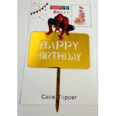Топпер "Happy birthday” Людина-павук, акриловий пластик, 100*170