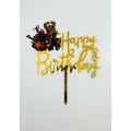 Топпер "Happy birthday” Фантастична четвірка, акриловий пластик, 100*170