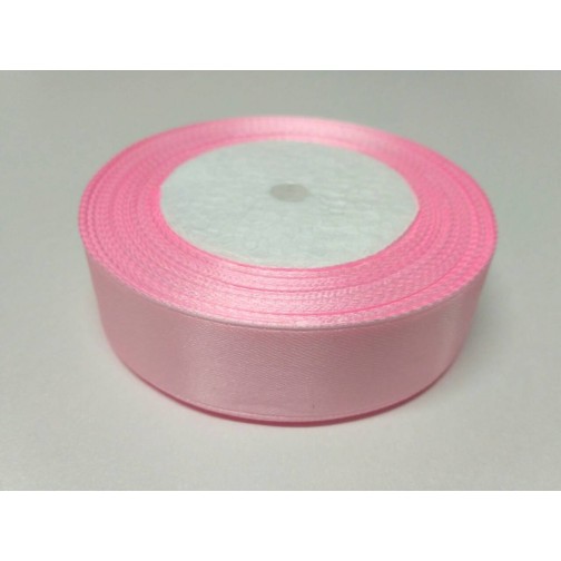 Стрічка атласна рожева 25мм.