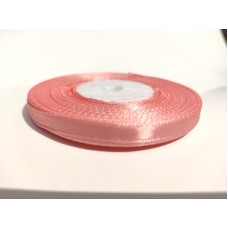 Стрічка атласна "Коралова", 6 мм