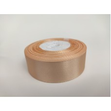 Стрічка атласна "Бежева", 25 мм