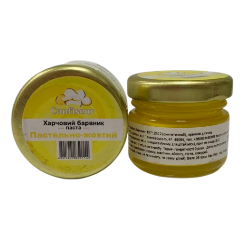 Барвник-паста Confiseur "Пастельно-жовтий", 25 г