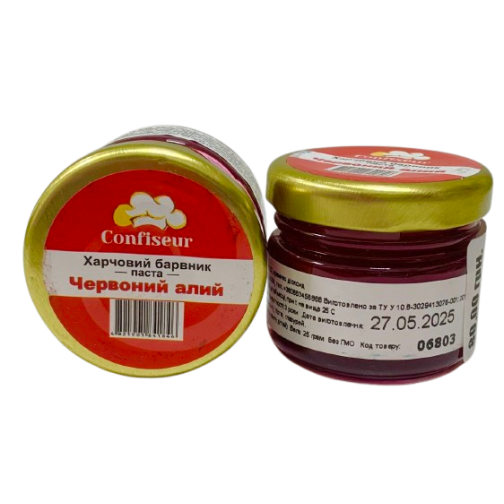 Барвник-паста Confiseur "Червоний алий", 25 г