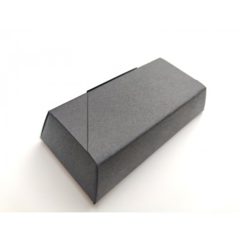 Коробка "Цукерка" чорна з дизайнерського картону, 73*35*15