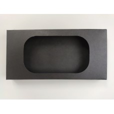 Коробка для плитки шоколада из дизайнерского картона "Черная", 160*80*15
