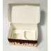 Коробка для 2 капкейків, маффінів, кексів "Шоколадні квіти",с тиснением "золото" 160*110*85