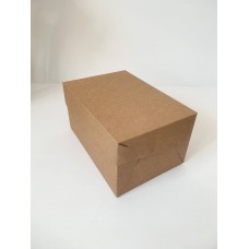 Коробка для 2-х капкейков крафт без окна, 160*110*85