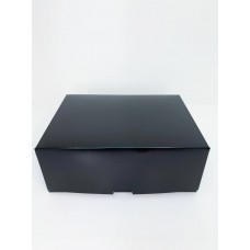 Коробка для 6 капкейков чёрная  без окна, 240*180*90
