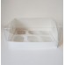 Коробка "Акваріум" на 6 капкейків біла, 240*180*110