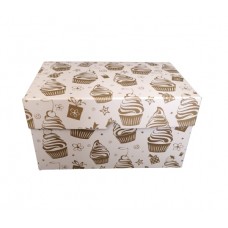 Box for 2 cupcakes "Golden Cupcake", 160*110*85