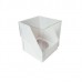 Коробка для 1 капкейка Акваріум біла, 90*90*110