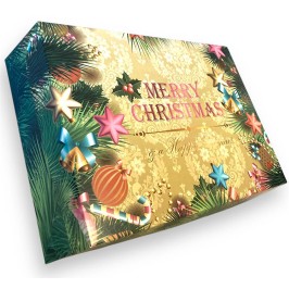 Коробка "Merry Christmas" без віконця на 12 капкейків, 354*241*90мм