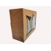Картонна коробка на 6 капкейків, крафт, вікно – "кекс", 240*180*90
