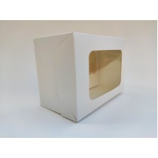Box for 2 cupcakes with a window, 160*110*85