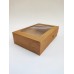 Коробка для еклерів із вікном з крафта, 225*150*60