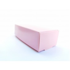 Коробка на 5 макаронс рожева лакована, 140*57*38