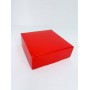 Коробка для макаронс, еклерів, зефіру без вікна червона, 150*150*50