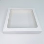 Коробка для пряників біла із квадратним вікном, 200*200*35