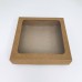 Коробка для пряників із крафта з квадратним вікном, 150*150*35