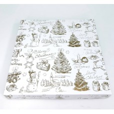 Коробка для пряников «Merry Christmas”, без окна, 200*200*30